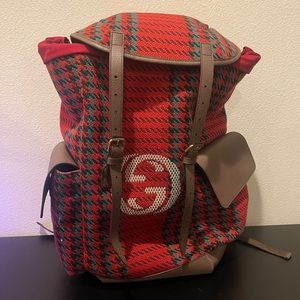 SOLD: Gucci Houndstooth Backpack